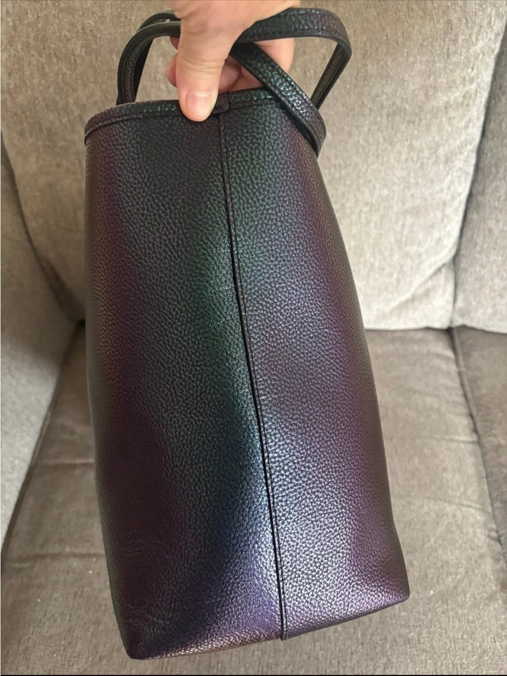 Coach Hologram Oil Slick Iridescent Mermaid Open City Tote 22550